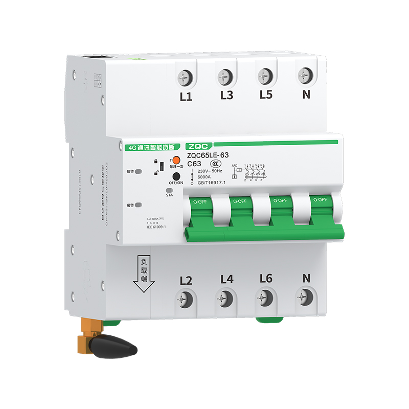 ZQC65LE-63/4P 系列物联网小型漏电断路器(带通讯网关)